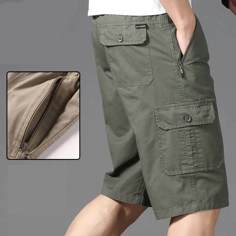 Big Size Men's Sports Casual Shorts Fashion Loose Straight Cargo Shorts Cotton Comfortable Beach Running Short Pants