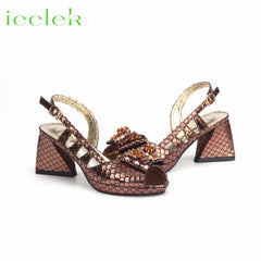 Matching Shoes and Bags: Italian Hollow Design Women Shoes Matching Bag