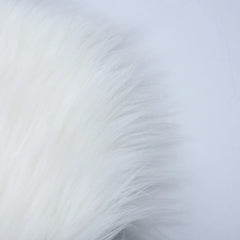 30cm Soft Faux Fur Rug Sofa Chair Desk Pad Household Bedroom Warm Mat Round