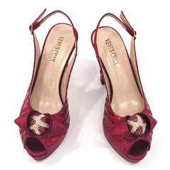 Matching Shoes and Bags: Women Sandals Shoes Matching Bag Set For Ladies