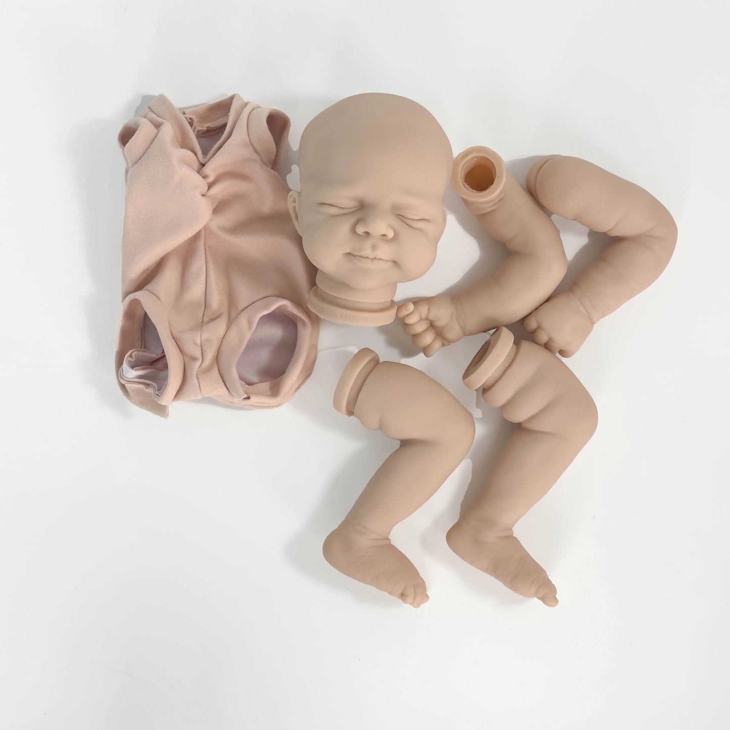 NPK 19inch Newborn Baby Reborn Doll Kit Baby Pascle Lifelike Soft Touch Fresh color Unfinished Doll Parts