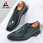 Luxury Polish Patent Leather Men Shoes Oxfords Dress Shoes Office Formal