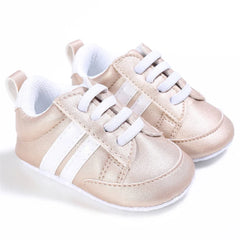 Baby Shoes Boy Girl Classical Sport Soft Sole PU Leather Multi-Color First Walker