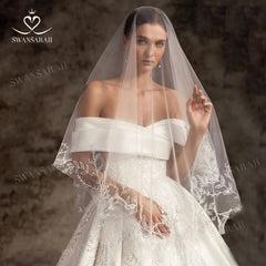 White Bridesmaid Dresses: Wedding Dress Satin Beading A-Line Court Train Princess