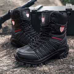 Men Boots Military Leather Boots Special Force Tactical Desert Combat Men's Boots