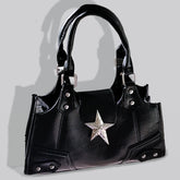 Y2K Korean Gothic Star Girl Black Bag Aesthetic Vintage Fairy Grunge Punk Goth Purse