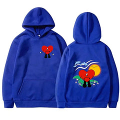 Funny Bad Bunny Hoodies Un Verano Sin Ti Print Men Women Streetwear Hoodie Hooded