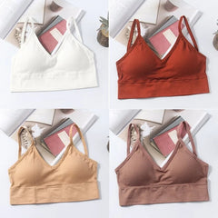 Women Seamless Bra Set, Beautiful Back Cotton Bra Comfortable Breathable