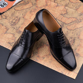 Successful Business Shoes Men Pure Leather Elegant High Grade Oxford