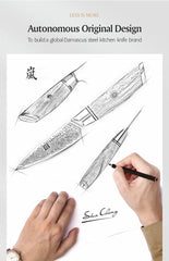 3.5'' in Paring Knife 73-layer Damascus Steel Damascus Steel Utility Knife