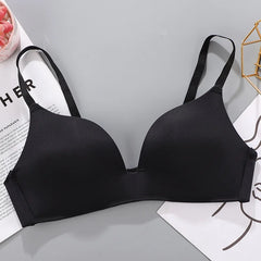 Women Seamless Bra No Wire Push Up Underwear Girls Students Breathable