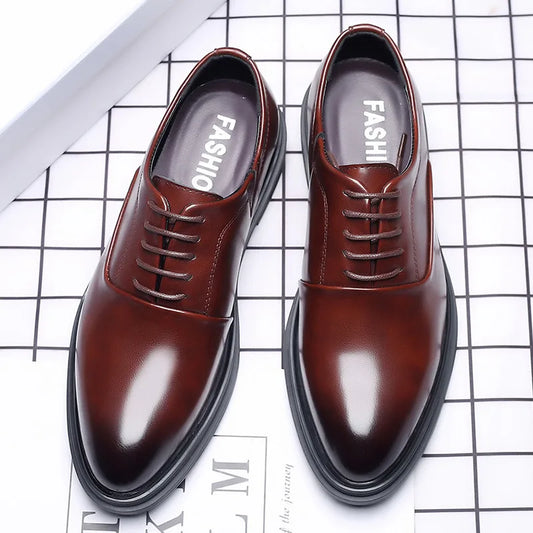 Men Suit Shoes Party Men's Dress Shoes Italian Leather Zapatos Hombre Formal Shoes