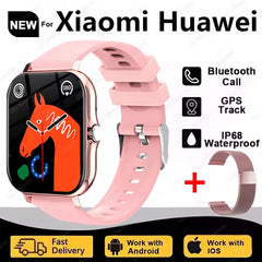 New SmartWatch Men Women 2.02 Amoled BT Call GPS Tracker NFC Sport Waterproof Heart Rate Smart Watch Fitness Tracker