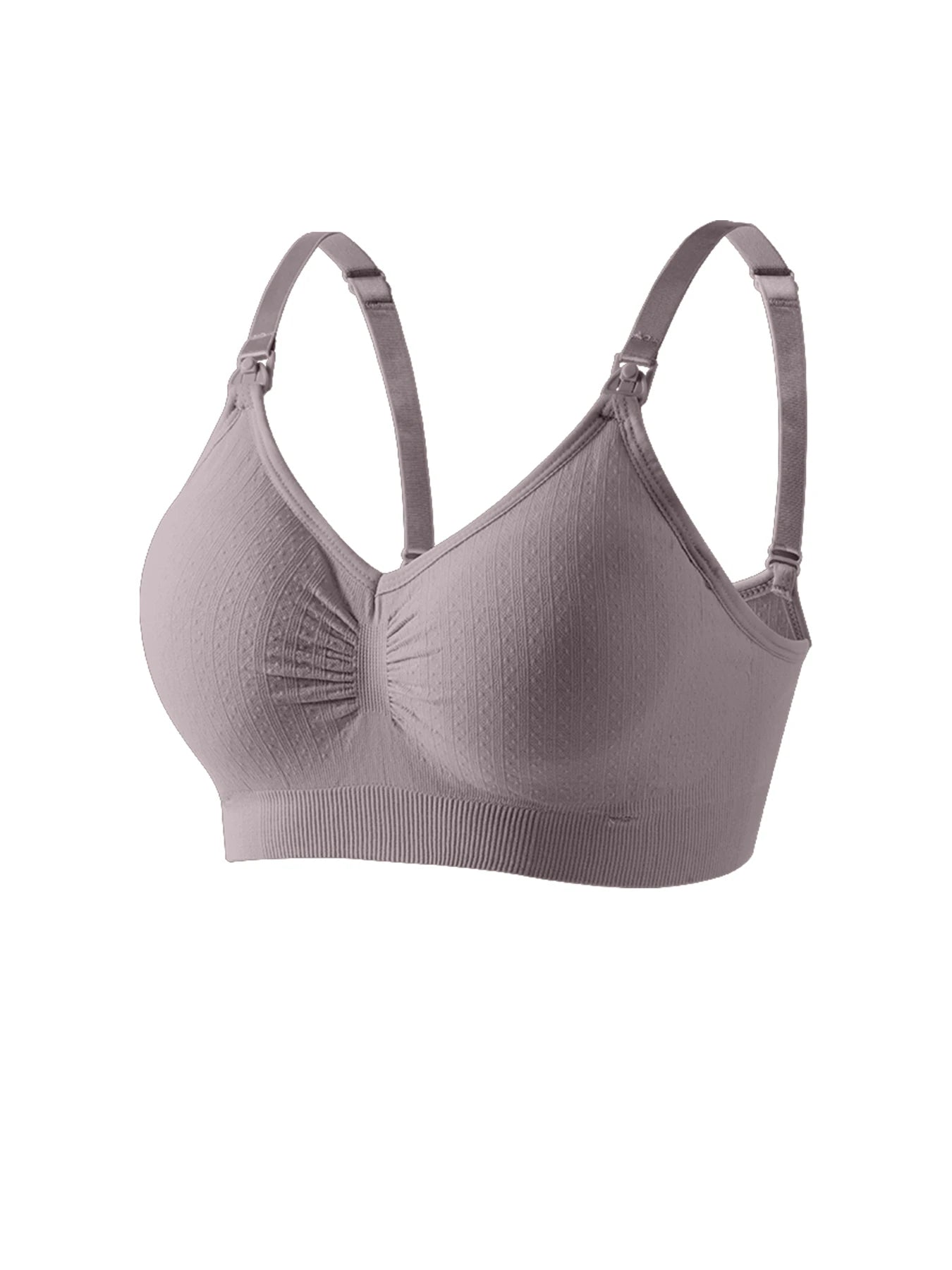 Single Handed Front Buckle Nursing Bra Breathable Women Breastfeeding Underwear