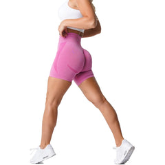 Seamless Shorts for Women Push Up Booty Workout Shorts Fitness Sports Short