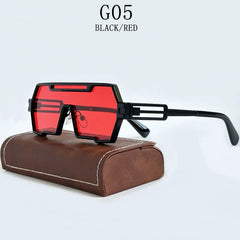 Sunglasses For Men Square Vintage Punk Fashion Glasses Retro