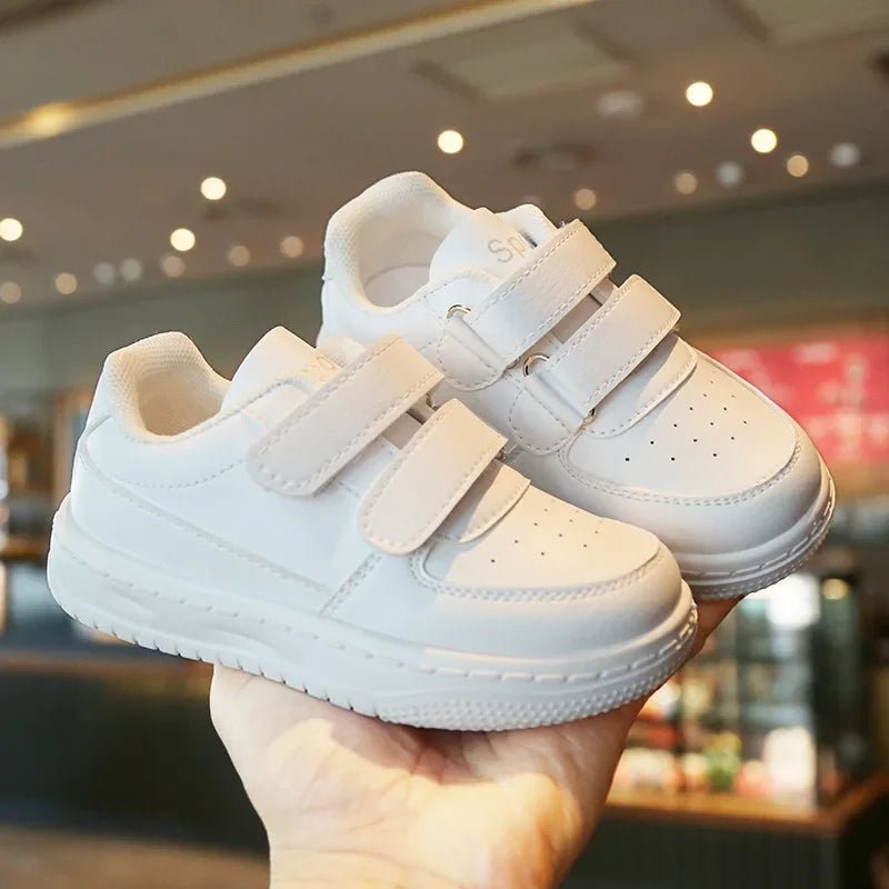 Autumn Kids White Sneakers Leisure Soft Bottom Fashion Boys Girls Sport Shoes
