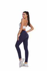 Fashion Women's High Waist Skinny Fitness Exercise Leggings with Pockets Gym