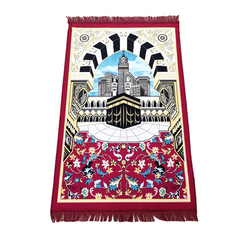 Islam Portable Prayer Rug Muslim Prayer Mat Arabic Hajji Sejadah Janamaz 70x110cm