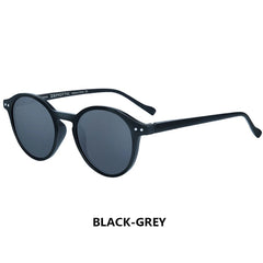 Sunglasses for Men: Vintage Retro Polarized Circle Sun Glasses