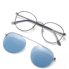 Sunglasses Polarized Clip On Sunglasses Round Optic Myopia Spectacle Eyeglass