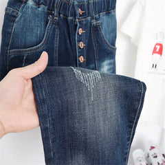 5XL High Waist Jeans Women Vintage Plus Size Jeans Femme Harem Pants