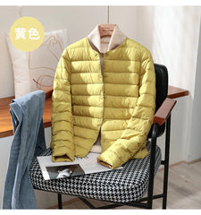 Autumn Winter Warm Women White Duck Down Slim Jackets Female