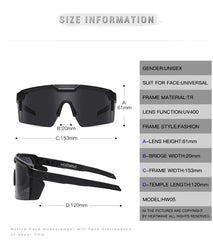 Sunglasses square Conjoined lens cycling Women men sun glasses