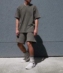 Men Cotton Shorts Thick 380g Bodybuilding Short Sweatpants Fitness Jogger Gym Men