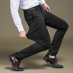 Classic Suit Pants for Men Spring Summer Mens Dress Pants High Waist Stretch