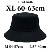 Big Head Man Large Size Bucket Hats Boy 60-63cm Plus Size Summer Fisherman Cap
