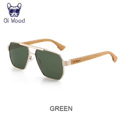 Sunglasses For Men Women Square Metal Sun Glasses Blue Lens