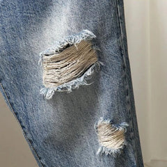 Zomer Ripped Boyfriend Jeans Voor Vrouwen Mode Losse Vintage Hoge Taille Jeans