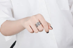 Creative Beautiful Retro Animal 925 Sterling Silver Jewelry Personality Ethnic