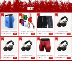 Male Fitness Quick-Drying Tight Shorts Elastic Compression Leggings Training Pants