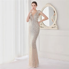 Formal attire Dresses: Evening Dress Long Luxury Beads Women Evening Party Dresses