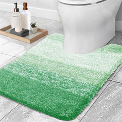 Bath Mat U-Shaped Extra Soft Bathroom Rug Absorbent Bathroom Carpet