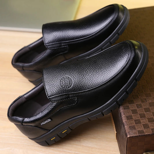 High Quality Leather Men Casual Shoes Italian Luxury Brand Mens