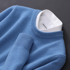 Sweater O-neck Pullovers Men's Loose Oversized M-3XL Knitted Bottom Shirt