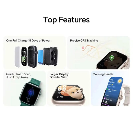 HONOR Watch 5 Smartwatch Global Version 1.85" AMOLED Display 480mAh Battery 15 days Battery life 5ATM Bluetooth 5.2 Watch IP68