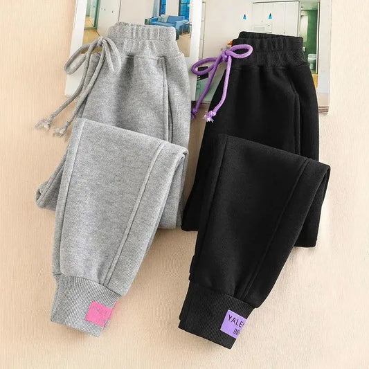 Gray women Sweatpants Autumn Winter Baggy Streetwear Oversize Sports Pants