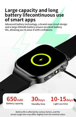 2025 New Five organ examination Health Care Smart Watch Men ECG+PPG Uric Acid Blood Fat Bluetooth Call Sports tracker Smartwatch