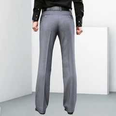 Social Tailoring Tressed Trousers for Men Slim Fit Man Suits Pants Plus Big Size