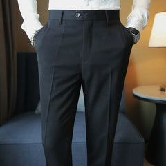 Autumn Straight Casual Pant Fashion Simplicity Men Suit Pants Formal