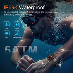2026 New T-REX3 Outdoor Smart Watch 1.85inch AMOLED 1000mAh Large Battery 5ATM Waterproof Voice Call Sports Men Fitness Bracelet