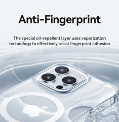 Magnetic Transparent Case For iPhone 15 14 13 Pro Max Case For Magsafe Wireless Charge Shockproof Cover Anti-fall