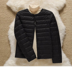 9 Color Women Puffer Jackets 90% Ultra Light Duck Down Women Matt Fabric