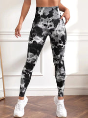 Tie Dye Seamless Leggings Women for Gym Yoga Pants Push Up Workout Sports Leggings