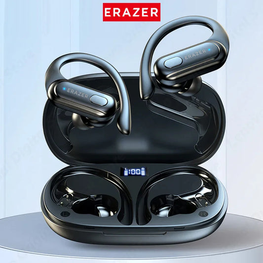 Erazer XT60 Wireless Headset Bluetooth 5.3 Bass Stereo Sports Headset with Microphone,Super Long Endur With Mic