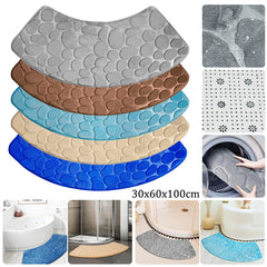 Curved Shower Mat,Anti-Slip Bathroom Carpet Rugs Corner Bath Tub Floor Foot Pads